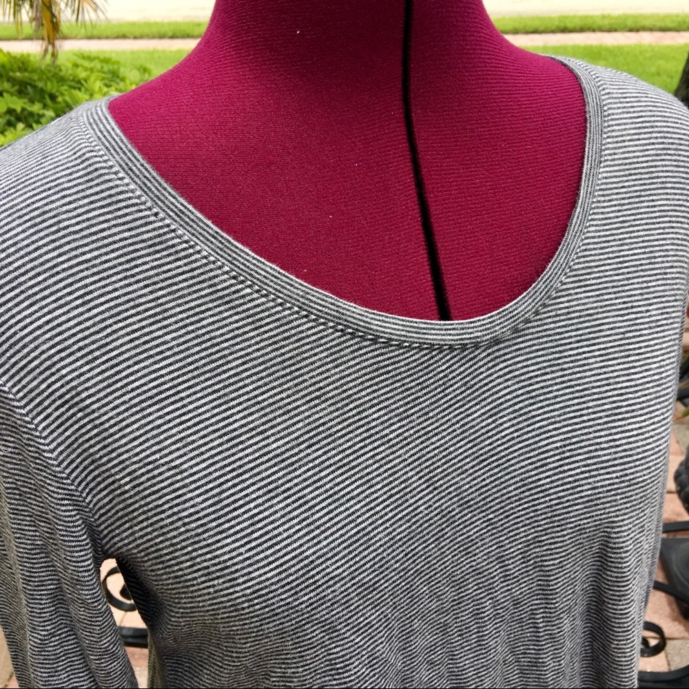 PURE JILL J. Jill Striped Shirred Back Tunic - S - Picture 4 of 8